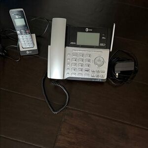 AT&T Silver Cordless Phone with Answering System